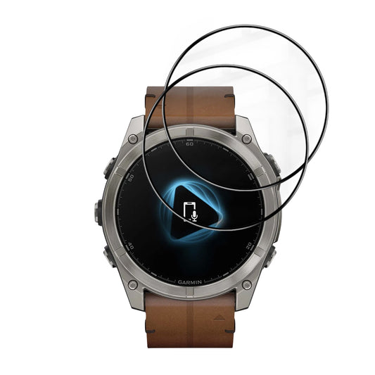 Schutzfolie Techsuit Nano Flex für Garmin Fenix 8 Pro 51mm / 8 51mm, Set 2 Stück, Kunststoff, Schwarz