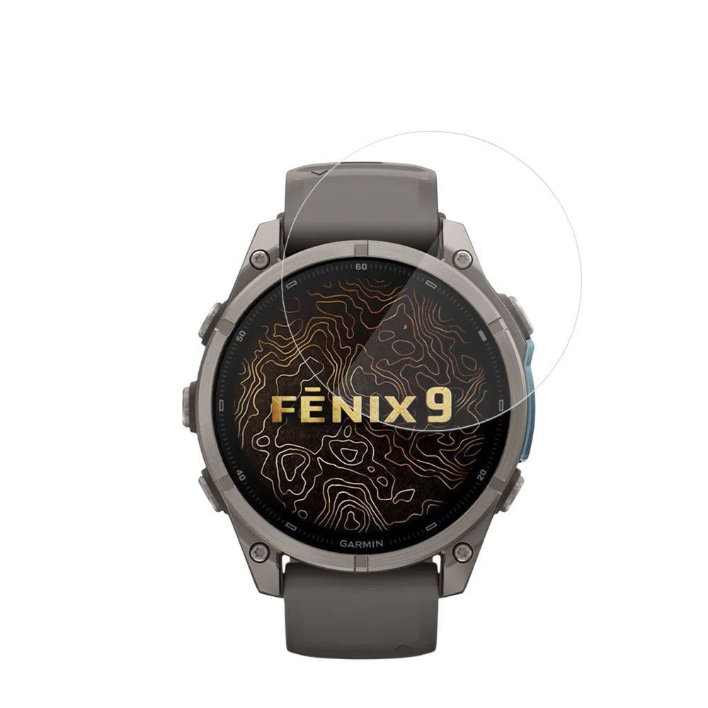 Film de protection Techsuit Nano Flex pour Garmin Fenix 9 Pro 51mm / Fenix 9 51mm, lot de 2 pièces, plastique, noir
