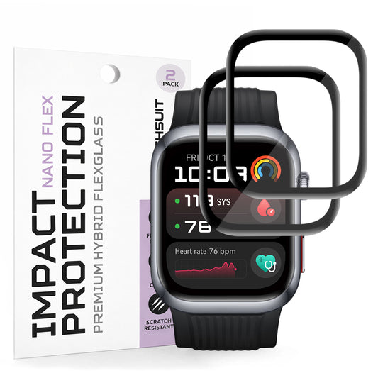 Schutzfolie Techsuit Nano Flex für Huawei Watch D2, Set 2 Stück, Kunststoff, Schwarz