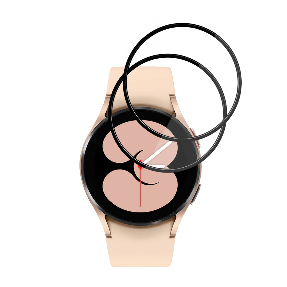 Film de protection Techsuit Nano Flex pour Samsung Galaxy Watch4 40mm, Set de 2 pièces, Plastique, Noir