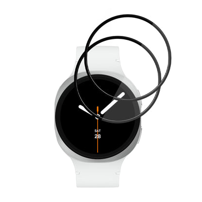 Pellicola Protettiva Techsuit Nano Flex per Samsung Galaxy Watch8 44mm, Set 2 pezzi, Plastica, Nera