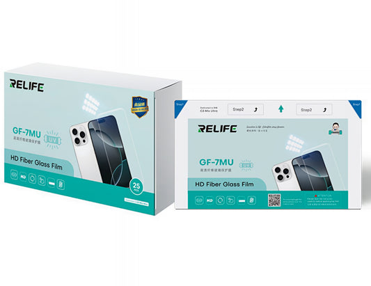 Flexible Filbra Relife GF-7MU Glasfolie für UV-Vakuum-Laminiergerät Sunshine C3 Mix Ultra, 120mm x 210mm, Set 25 Stück