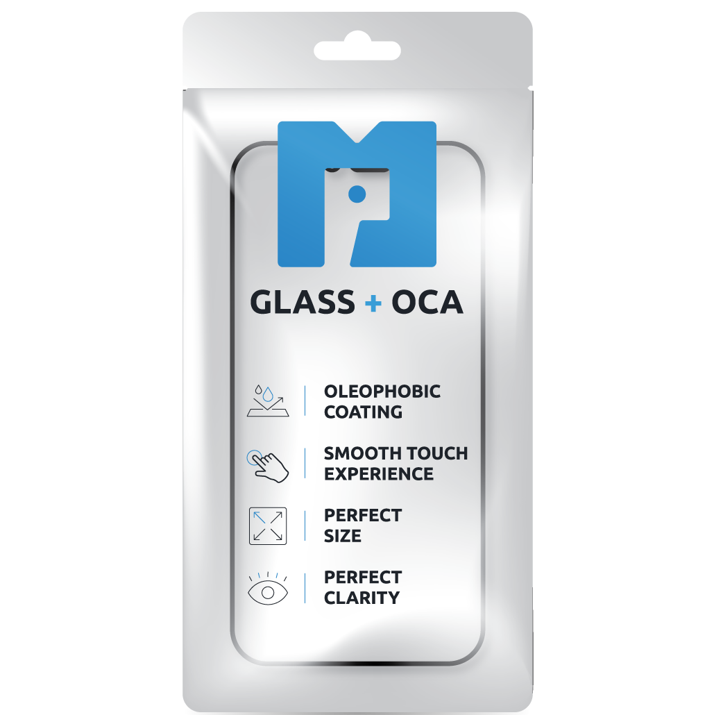 Verre d'écran + OCA MP compatible avec Samsung Galaxy S24 FE S721, Noir