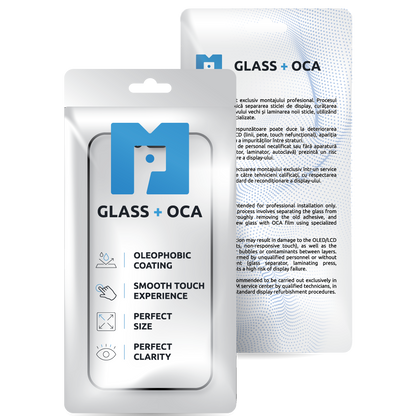 Écran en verre + OCA MP compatible avec Apple iPhone 13 Pro / 13, Noir