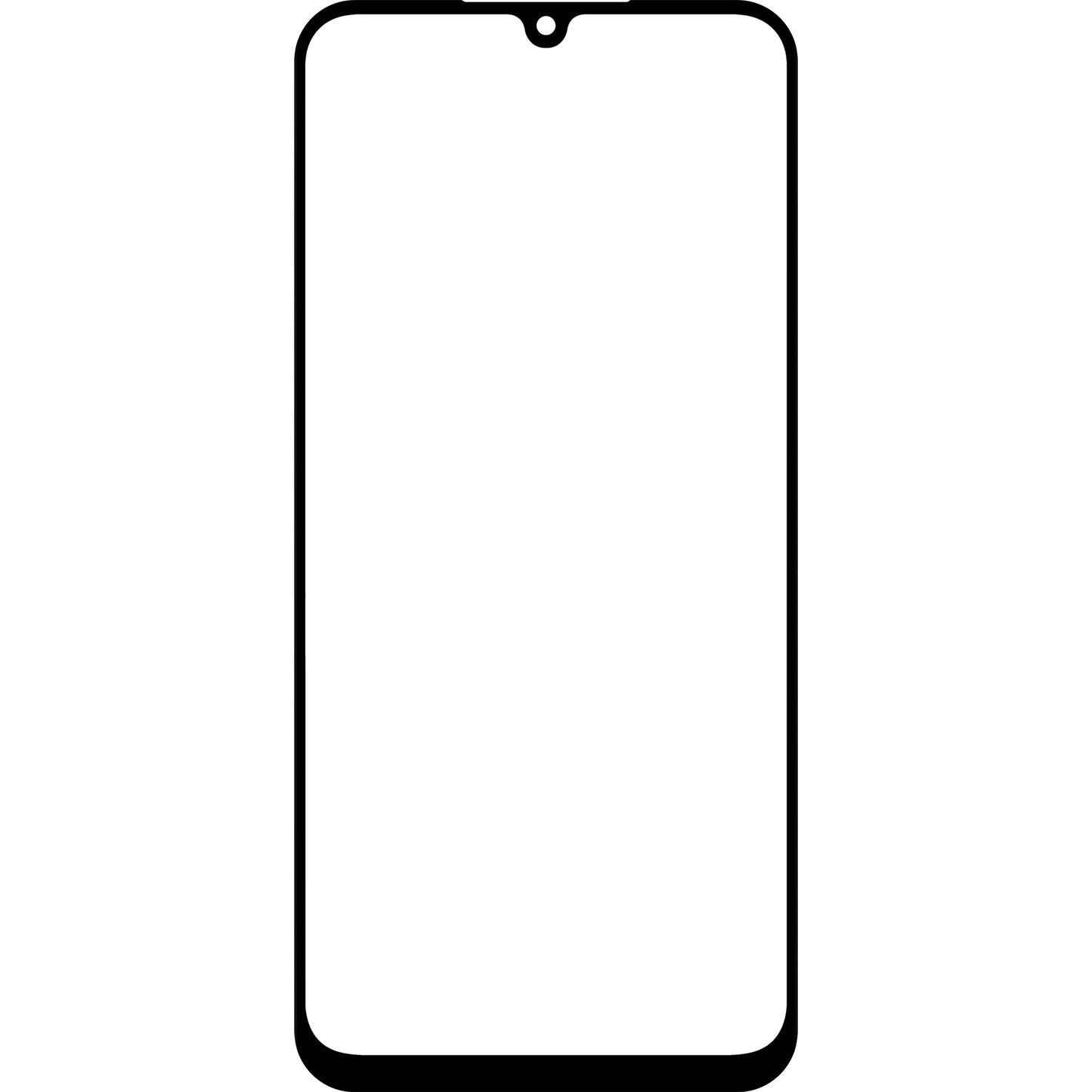 Vetro Schermo + OCA Forward Shield per Samsung Galaxy A25 A256, Nero