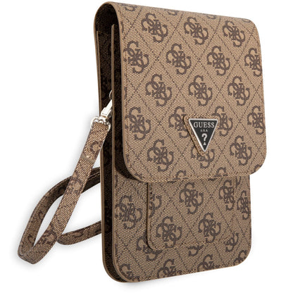 Sac Universel pour Téléphone, Guess, Logo Triangle 4G, Marron