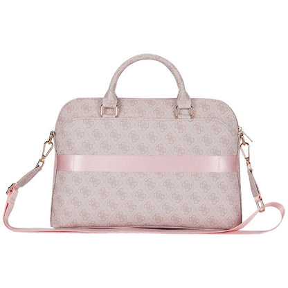 Guess 4G Triangle Logo Bag for 15inch Laptop, Pink
