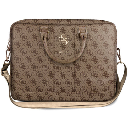 Guess 4G Metal Logo Tasche für Laptop 15 Zoll - 16 Zoll, Braun