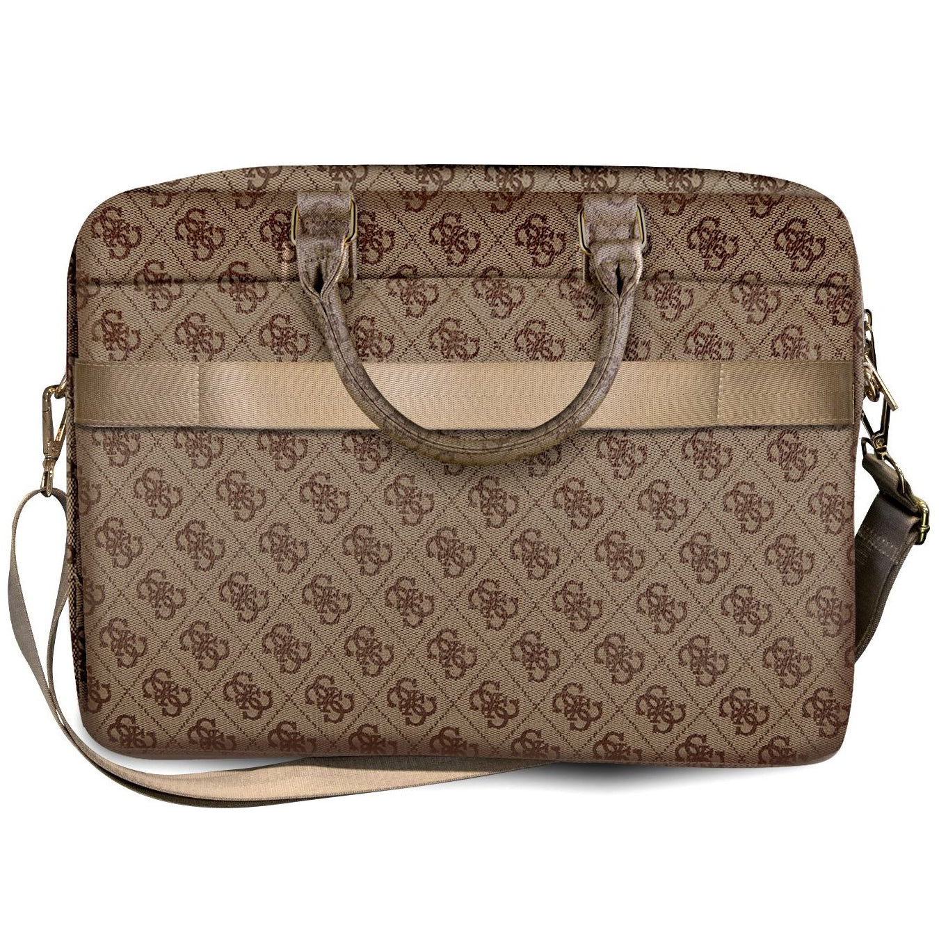 Guess 4G Metal Logo Tasche für Laptop 15 Zoll - 16 Zoll, Braun