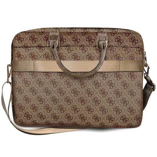 Sac Guess 4G Metal Logo pour ordinateur portable 15 pouces - 16 pouces, Marron