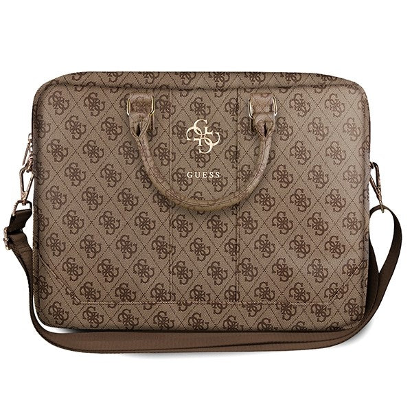 Guess 4G Metal Logo Tasche für Laptop 15 Zoll - 16 Zoll, Braun