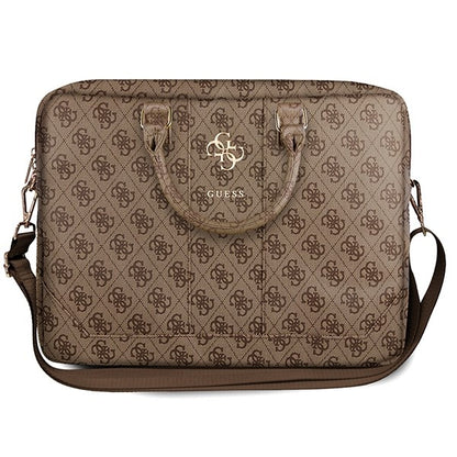 Guess 4G Metal Logo Tasche für Laptop 15 Zoll - 16 Zoll, Braun
