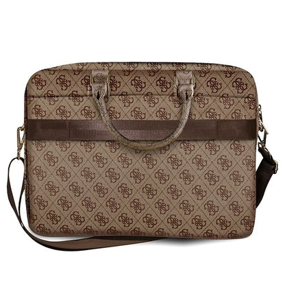 Guess 4G Metal Logo Tasche für Laptop 15 Zoll - 16 Zoll, Braun