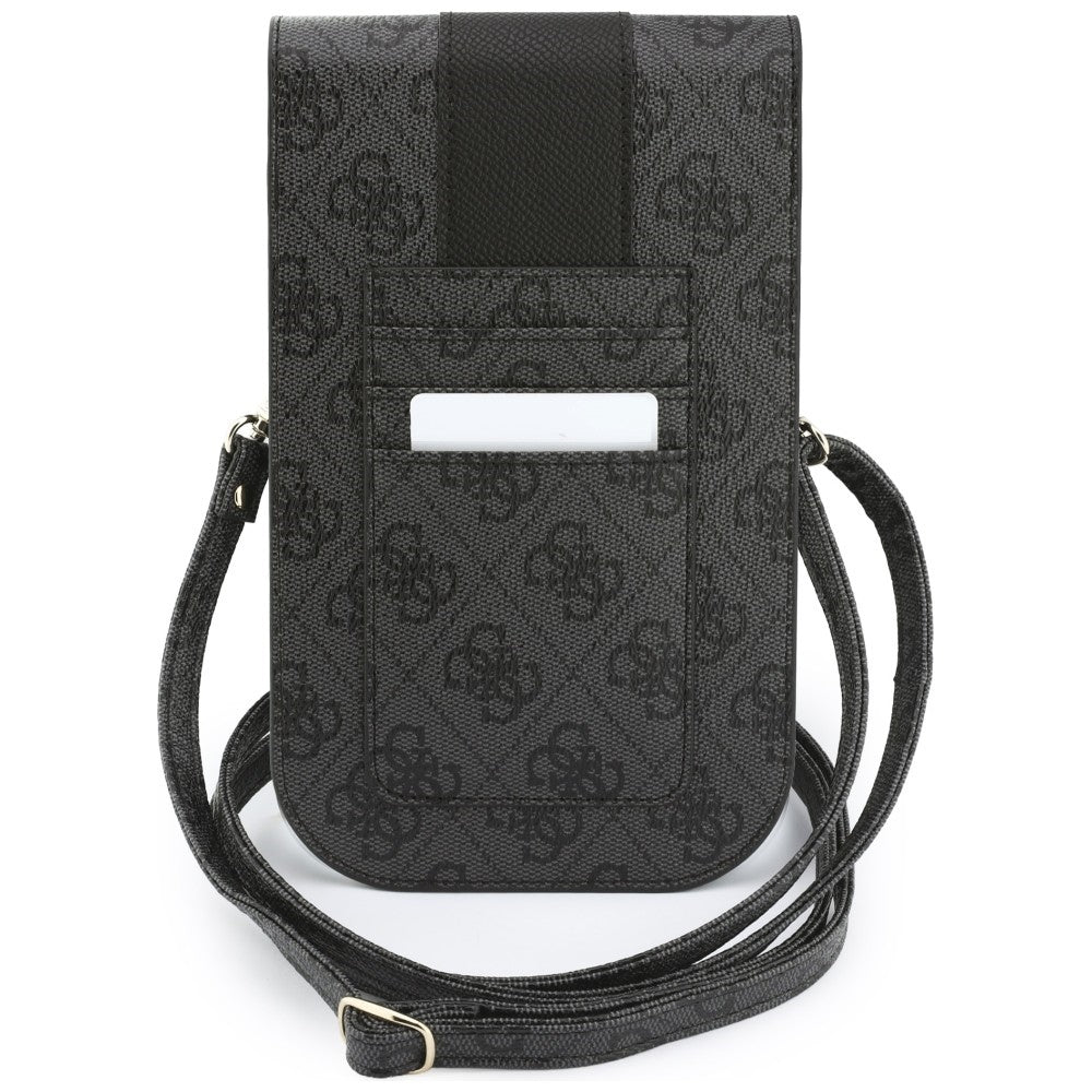 Universelle Handytasche, Guess, 4G Classic Logo Stripe, Schwarz