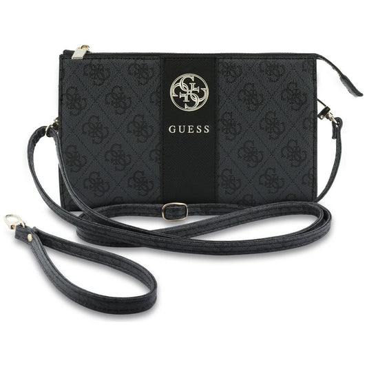 Sac universel pour téléphone, Guess, 4G Round Classic Logo Stripe, noir