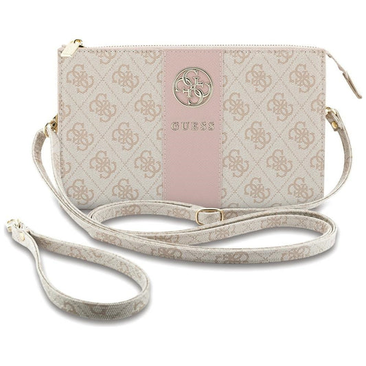 Sac universel pour téléphone, Guess, 4G Round Classic Logo Stripe, rose