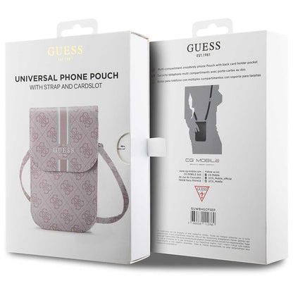 Universaltasche für Telefon, Guess, 4G Stripes, Rosa