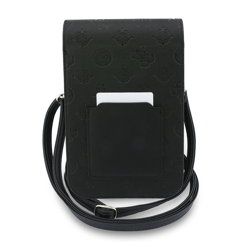 Universaltasche für Telefon, Guess, Grained Peony, Schwarz