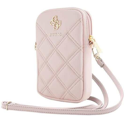 Sac Universel pour Téléphone, Guess, Quilted 4G, Rose.