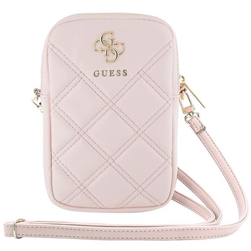Universaltasche für Telefon, Guess, Quilted 4G, Rosa
