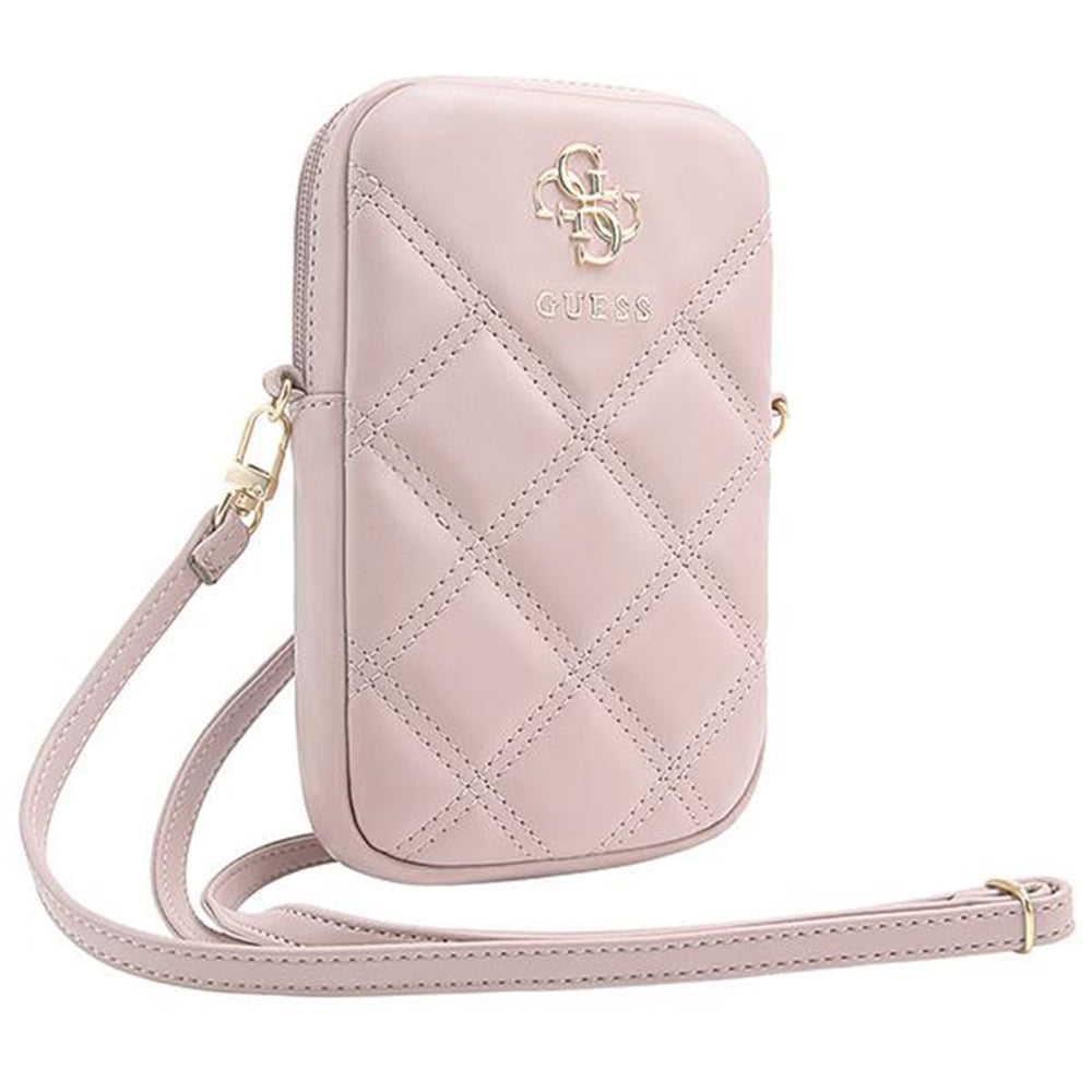 Universaltasche für Telefon, Guess, Quilted 4G, Rosa