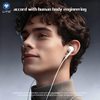 Handsfree 3.5m Lito LF01A, White