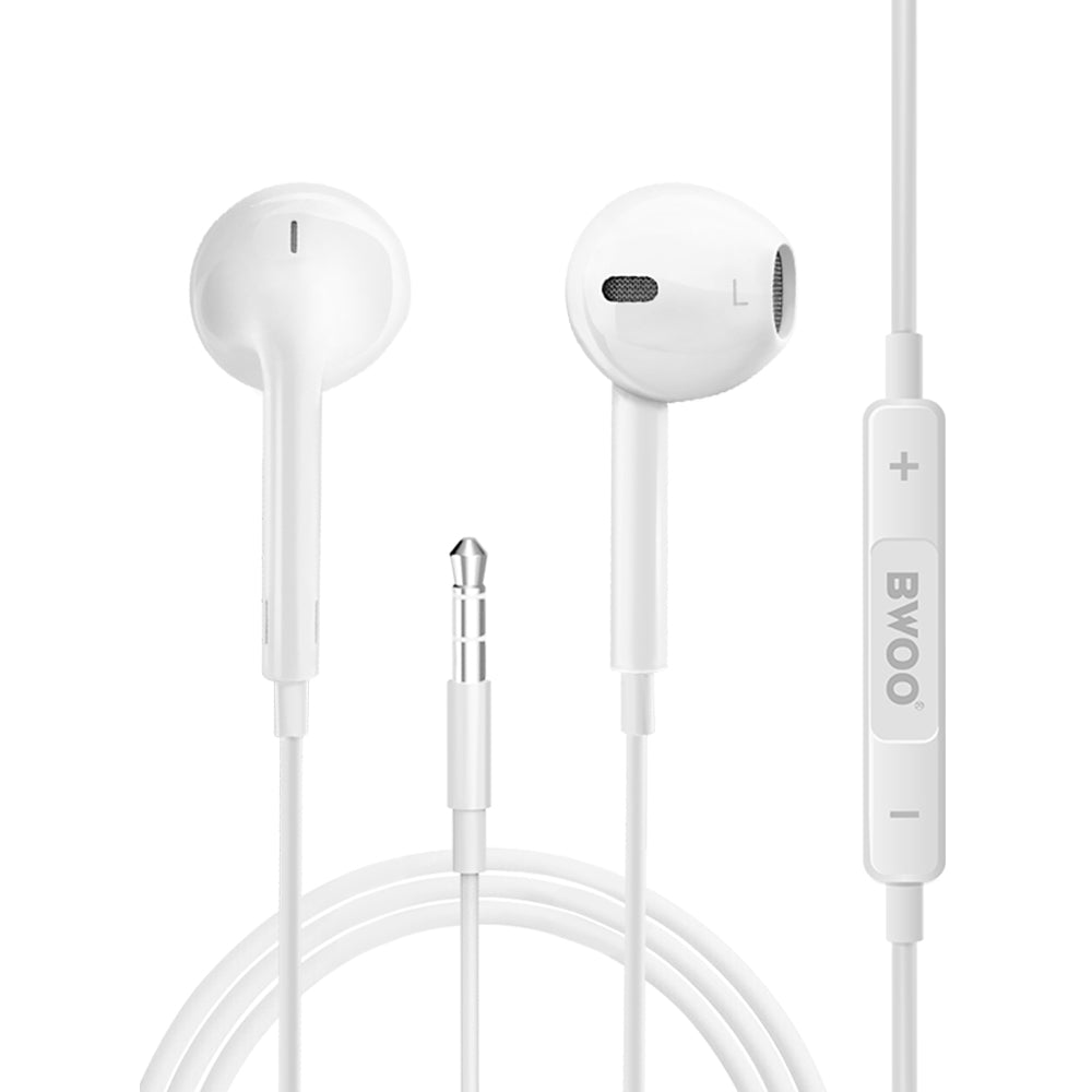 Auricolari 3.5mm BWOO HF05, Bianco