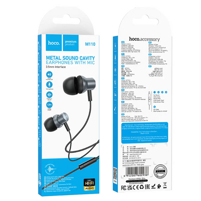Freisprecheinrichtung 3,5 mm HOCO M110, Grau