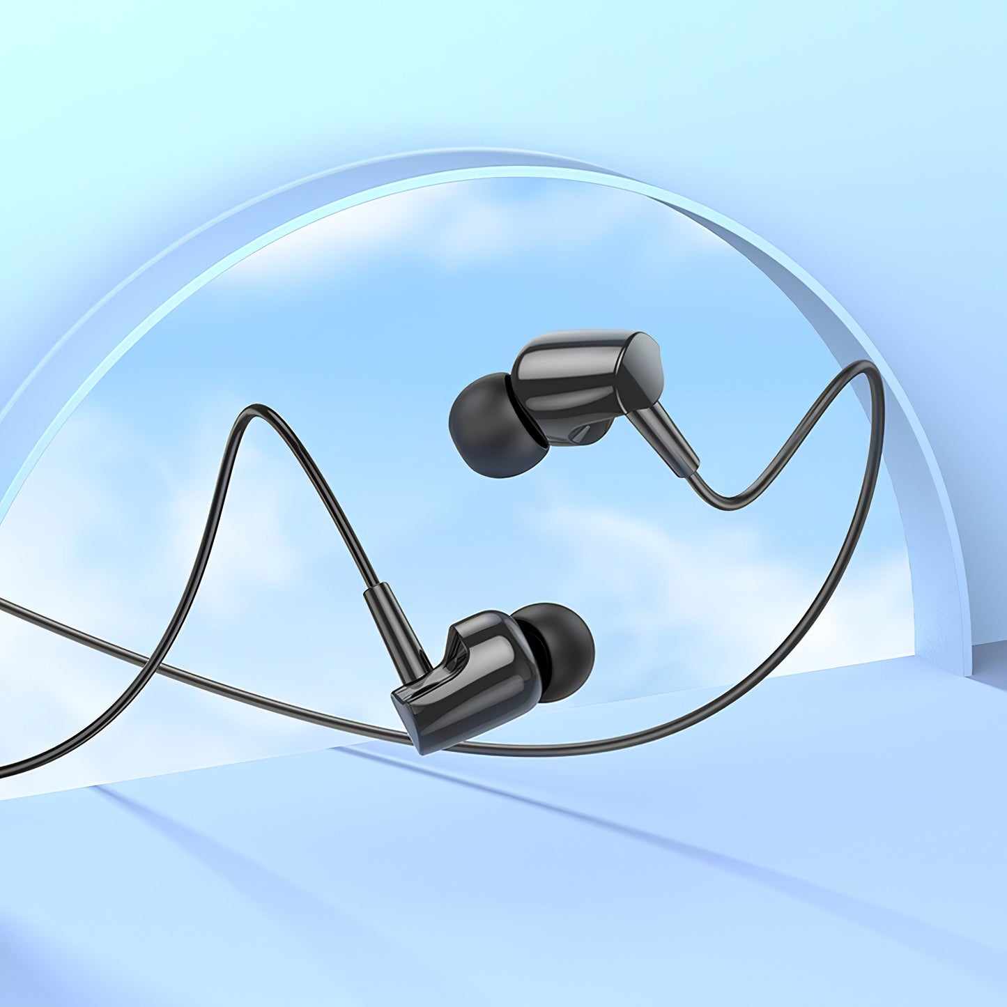 Handsfree 3.5mm HOCO M112, Schwarz
