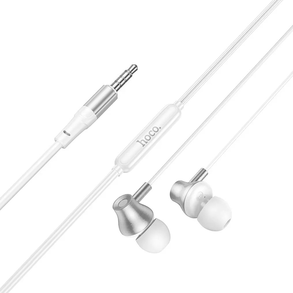 Kit mains libres 3,5 mm HOCO M119, Argent