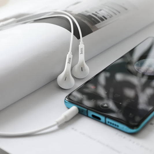 Handsfree 3.5mm HOCO M73, Blanc