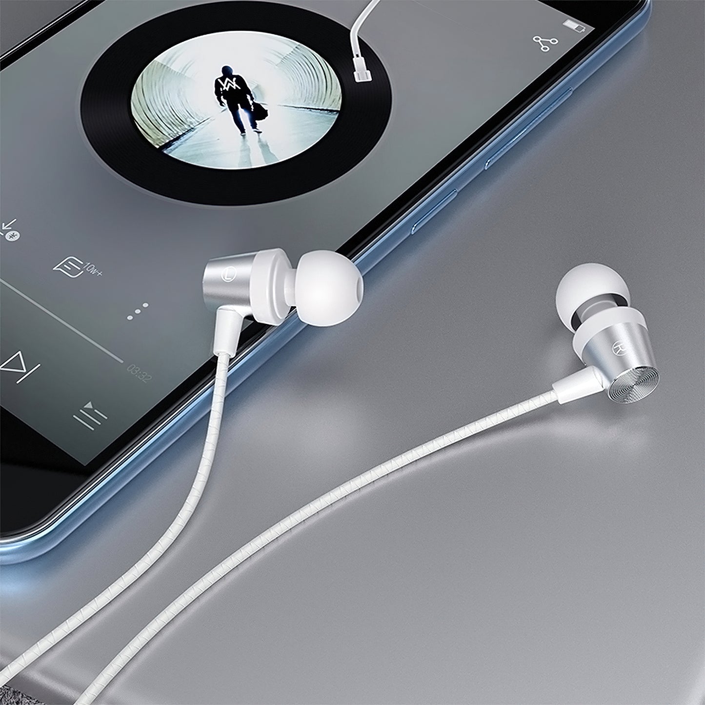 Handsfree 3.5mm HOCO M79, Blanc