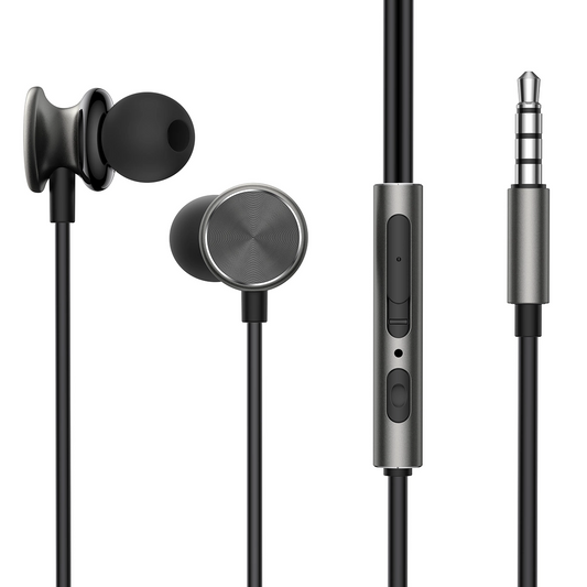 Kit mains libres 3,5 mm Joyroom JR-EW03, Gris