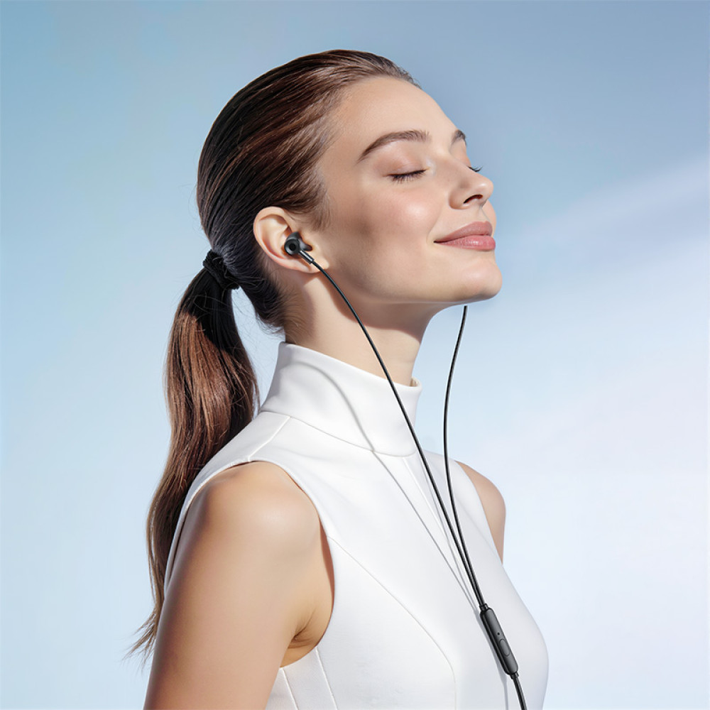 Auricolare 3.5mm / USB-C HOCO M119A, Nero