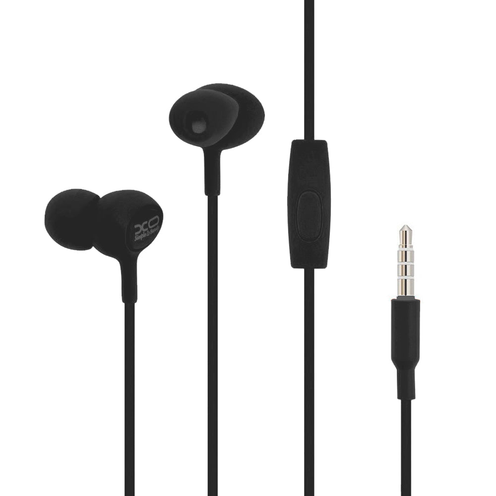 Écouteurs mains libres 3.5mm XO Design S6, Noir