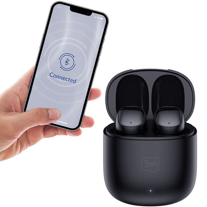 Écouteurs Bluetooth sans fil 3MK FlowBuds, TWS, Noir