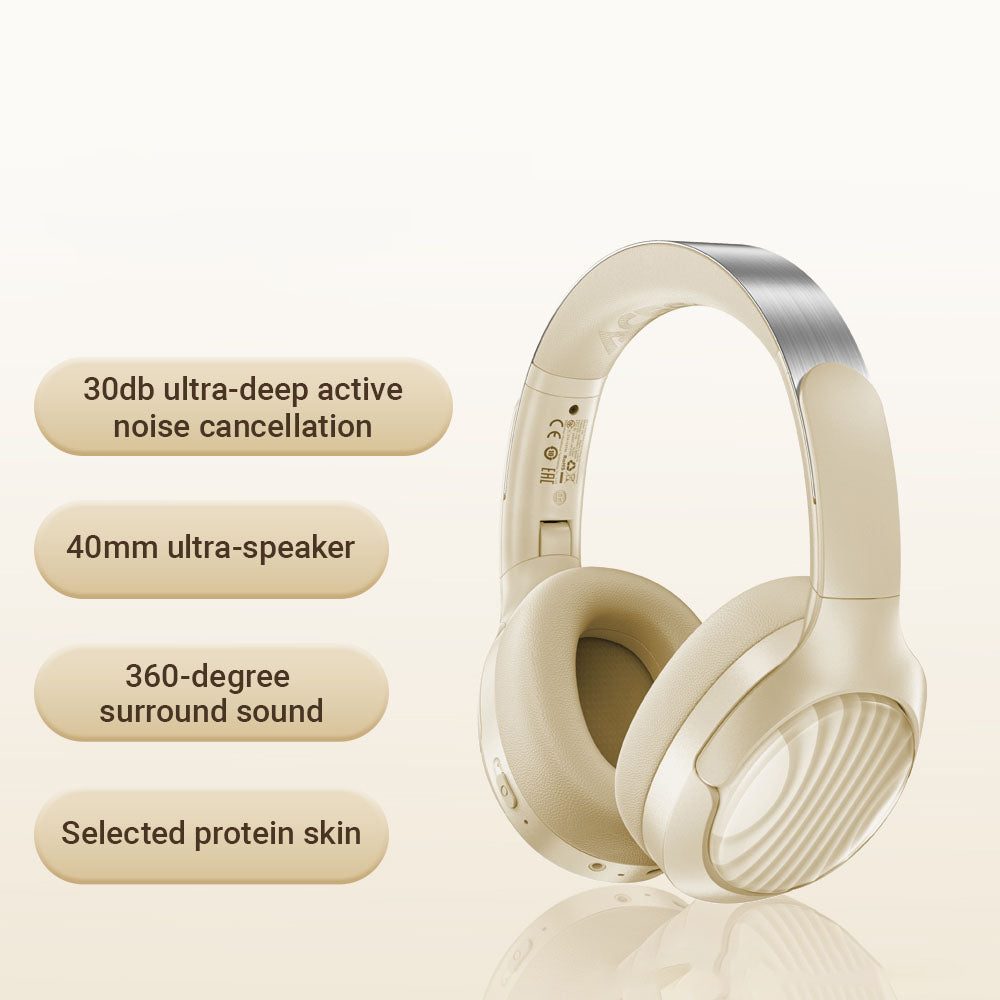 Auricolare Bluetooth Acefast H5, A2DP, ANC, Nero