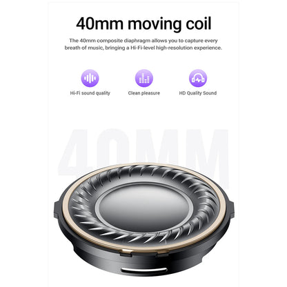 Kit mains libres Bluetooth Acefast H8, A2DP, ANC, Argenté