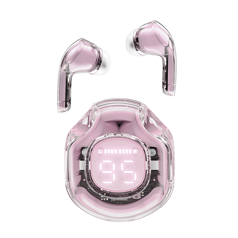Handsfree Bluetooth Acefast T8, TWS, Rosa