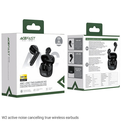 Auricolare Bluetooth Acefast W2, TWS, Nero