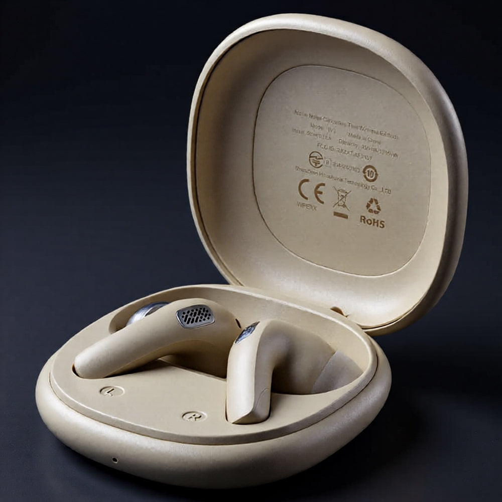 Auricolare Bluetooth Acefast W3, TWS, ANC, Kaki