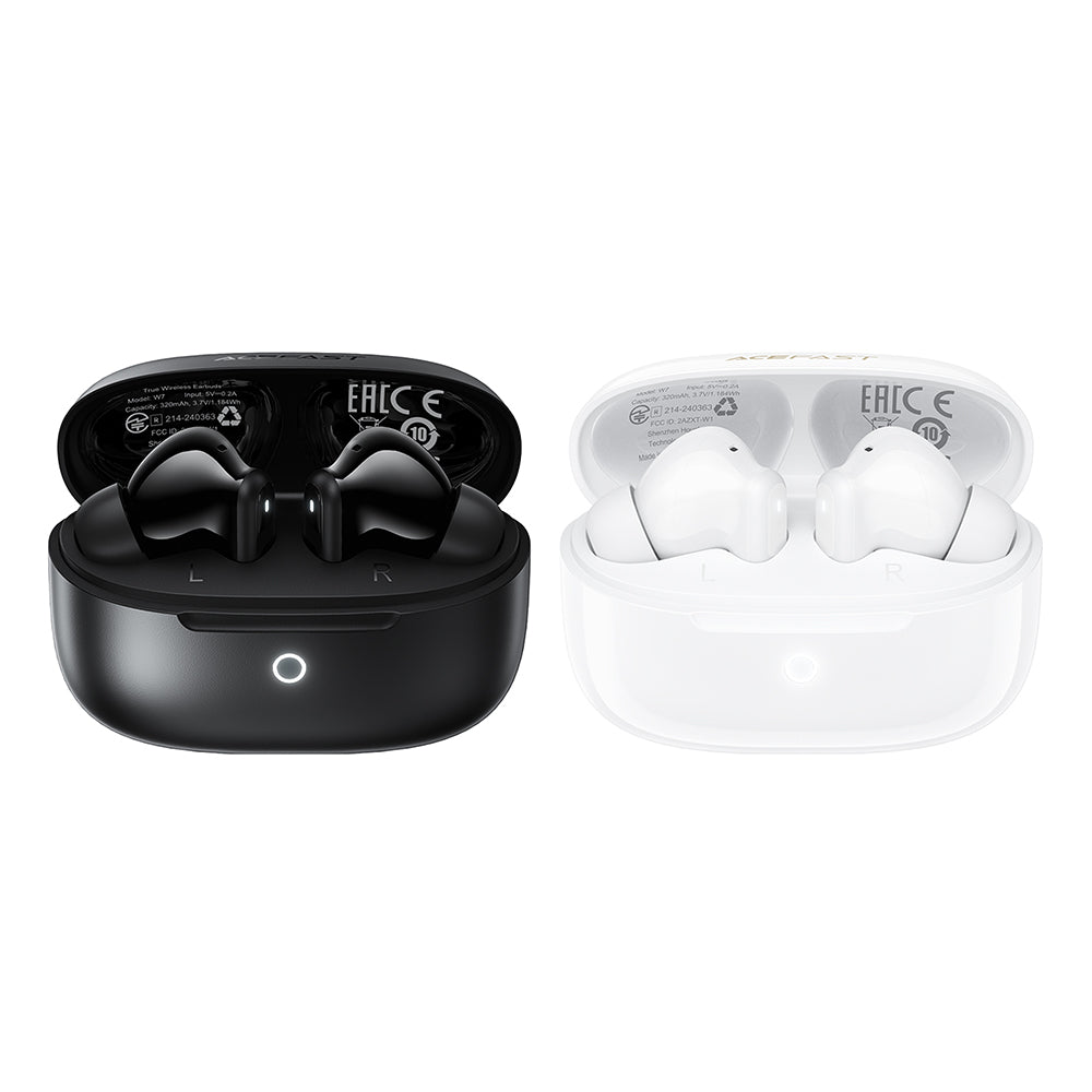 Kit mains libres Bluetooth Acefast W7, TWS, Blanc