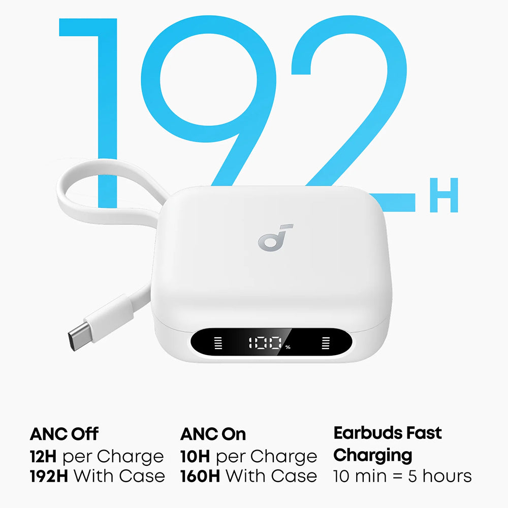 Handsfree Bluetooth Anker P41i, TWS, ANC, Weiß A3937G21