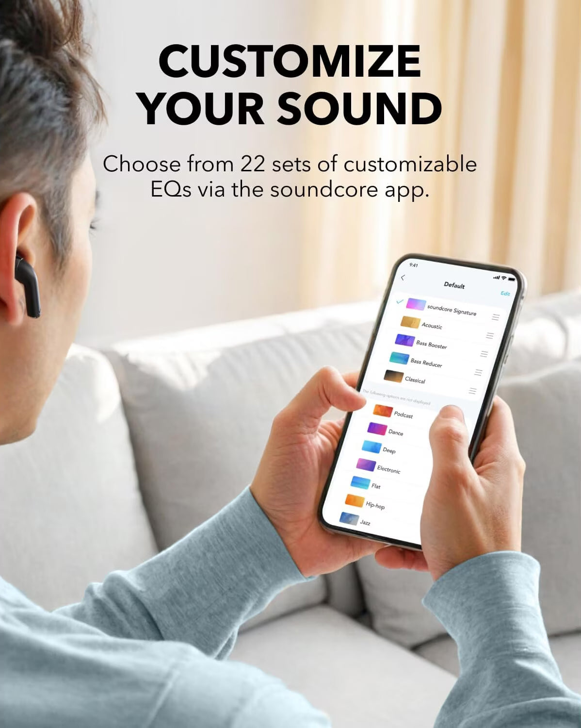 Handsfree Bluetooth Anker SoundCore K20i, TWS, Schwarz A3994G11