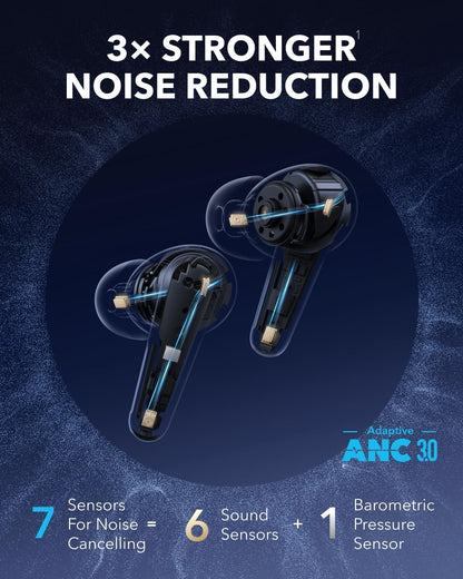 Auricolari Bluetooth Anker SoundCore Liberty 4 Pro, TWS, ANC, Nero A3954G11