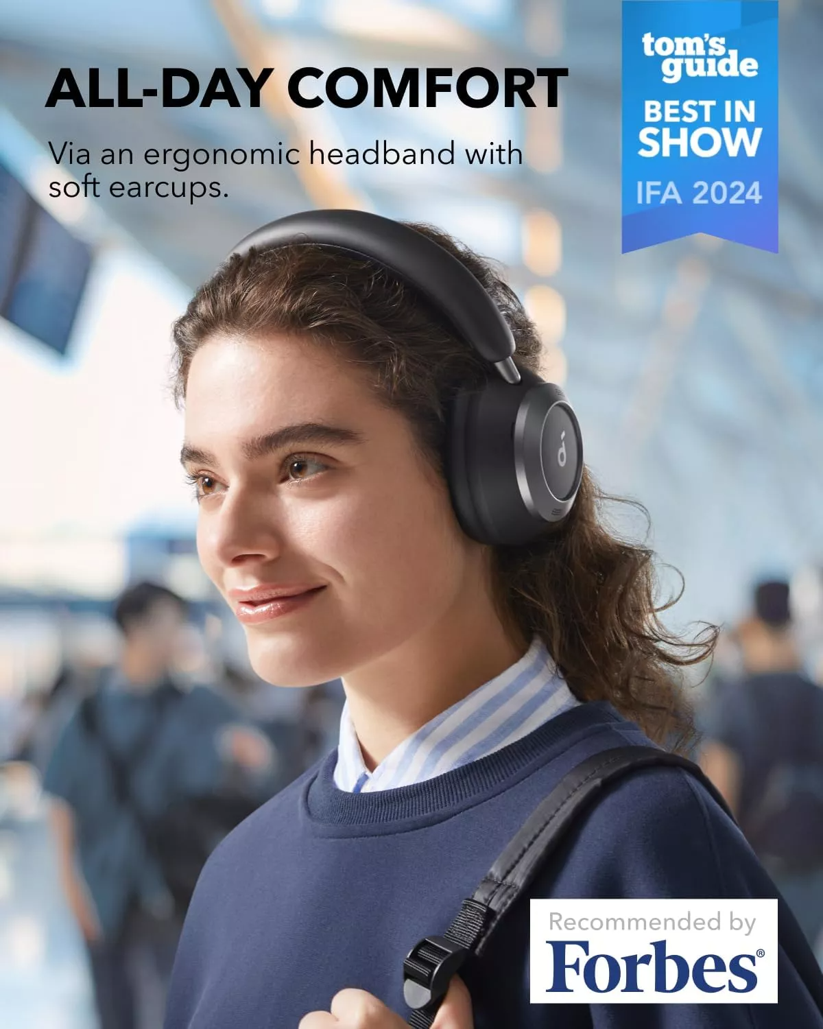 Bluetooth-Freisprecheinrichtung Anker SoundCore Space One Pro, A2DP, ANC, Schwarz A3062G11