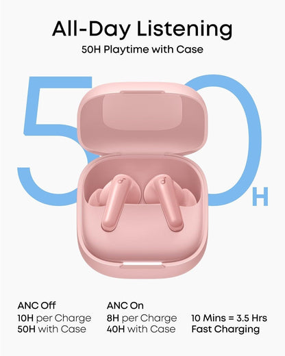Kit mains libres Bluetooth Anker SoundCore R60i, TWS, ANC, Rose D1202G51