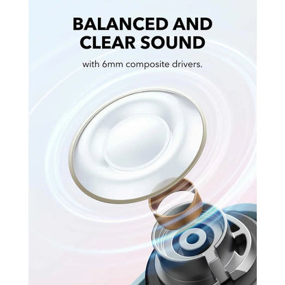 Kit mains libres Bluetooth Anker SoundCore A30i, TWS, Bleu A3958G31