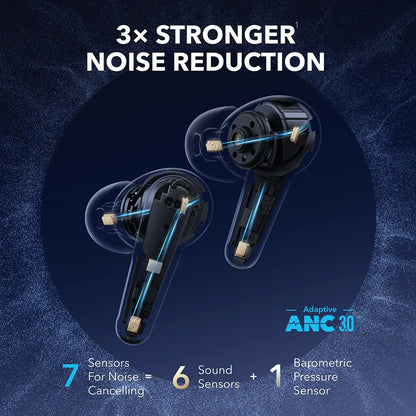 Handsfree Bluetooth Anker SoundCore Liberty 4 Pro NC, TWS, ANC, Schwarz A3954GF1