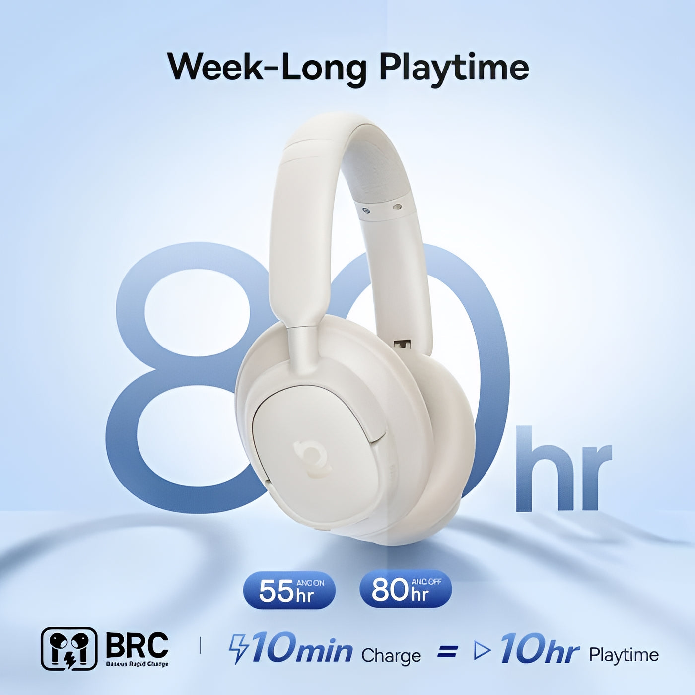 Handsfree Bluetooth Baseus Bass BH1 NC, MultiPoint, A2DP, ANC, Weiß A0203702